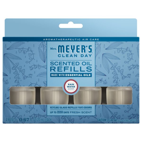 Rain Water Plug In Scented Oil Refill. 4-Pack