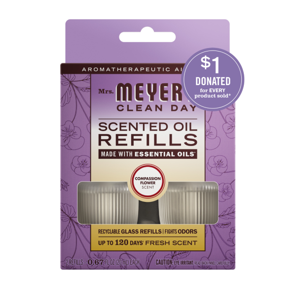 Compassion Flower Plug In Scented Oil Refill. 2-Pack